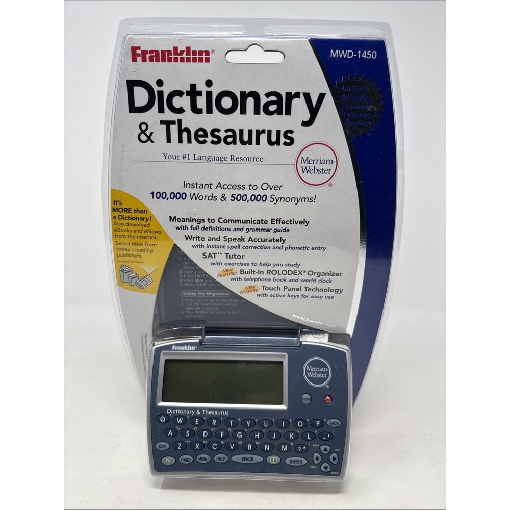 Franklin MWD-1450 Merriam Webster Electronic Dictionary Thesaurus